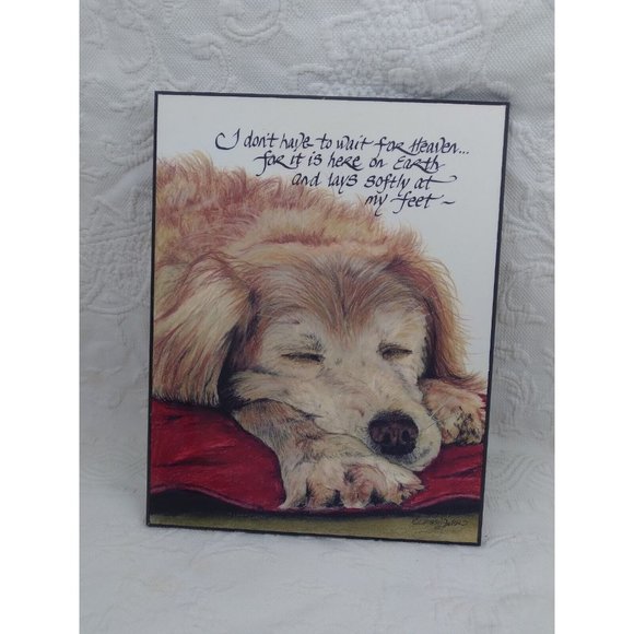 Dog Art Print 11" by 14"  With Message By Artist Lori Voskuil Dutter - Picture 10 of 12